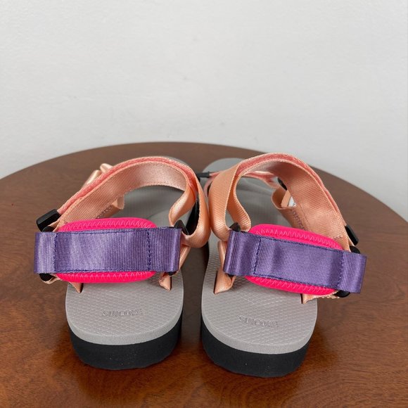 Suicoke Depa-Cab Sandals Pink/Grey - Picture 4 of 9
